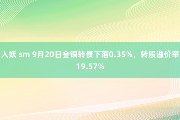 人妖 sm 9月20日金铜转债下落0.35%，转股溢价率19.57%