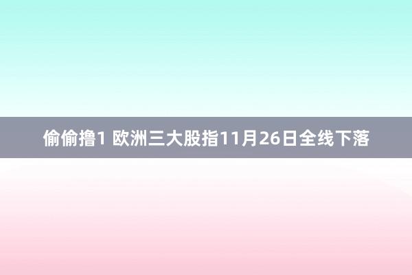 偷偷撸1 欧洲三大股指11月26日全线下落