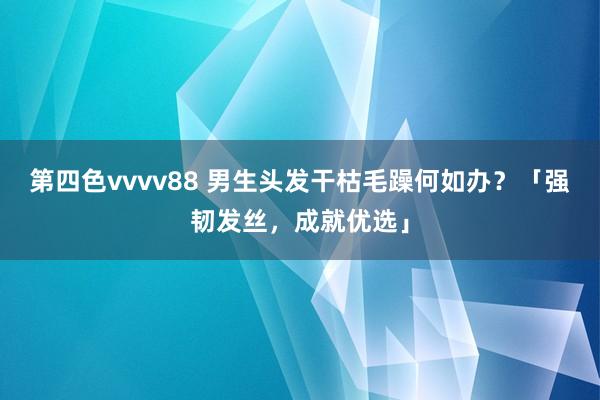 第四色vvvv88 男生头发干枯毛躁何如办？「强韧发丝，成就优选」