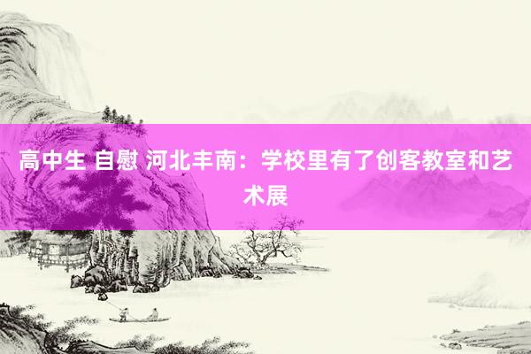 高中生 自慰 河北丰南：学校里有了创客教室和艺术展