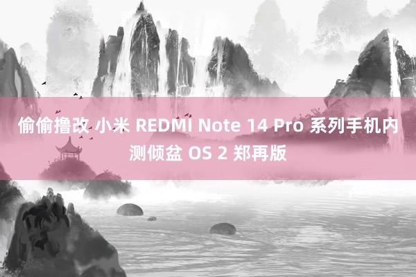 偷偷撸改 小米 REDMI Note 14 Pro 系列手机内测倾盆 OS 2 郑再版