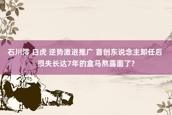 石川澪 白虎 逆势激进推广 首创东说念主卸任后 损失长达7年的盒马熬露面了?