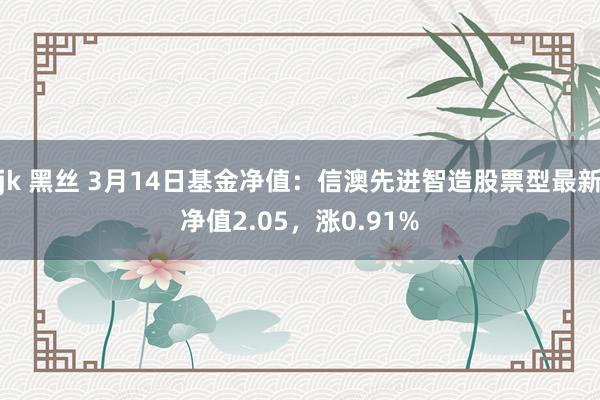 jk 黑丝 3月14日基金净值：信澳先进智造股票型最新净值2.05，涨0.91%