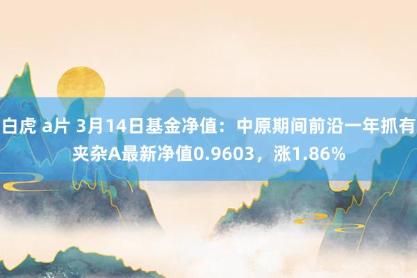 白虎 a片 3月14日基金净值：中原期间前沿一年抓有夹杂A最新净值0.9603，涨1.86%