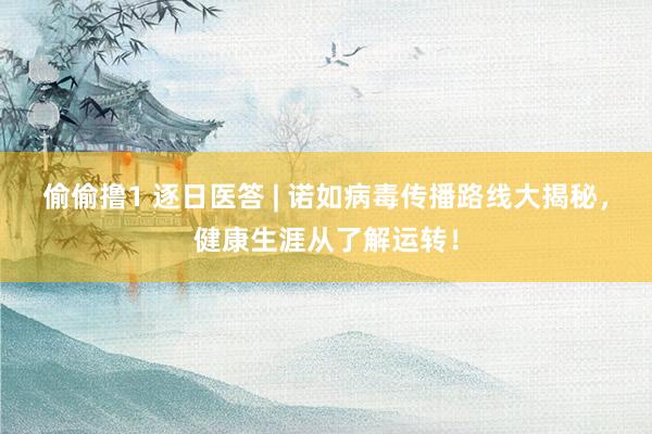 偷偷撸1 逐日医答 | 诺如病毒传播路线大揭秘，健康生涯从了解运转！