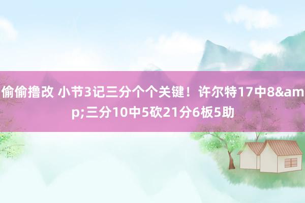 偷偷撸改 小节3记三分个个关键！许尔特17中8&三分10中5砍21分6板5助