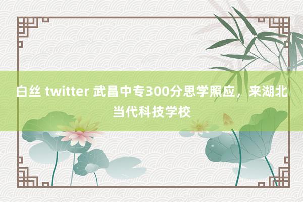 白丝 twitter 武昌中专300分思学照应，来湖北当代科技学校