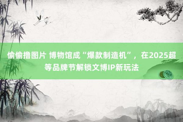 偷偷撸图片 博物馆成“爆款制造机”，在2025超等品牌节解锁文博IP新玩法