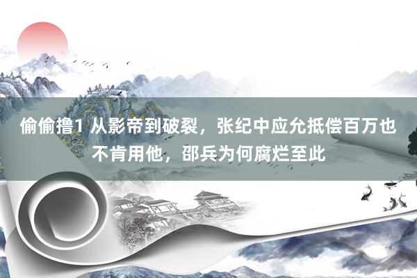 偷偷撸1 从影帝到破裂，张纪中应允抵偿百万也不肯用他，邵兵为何腐烂至此
