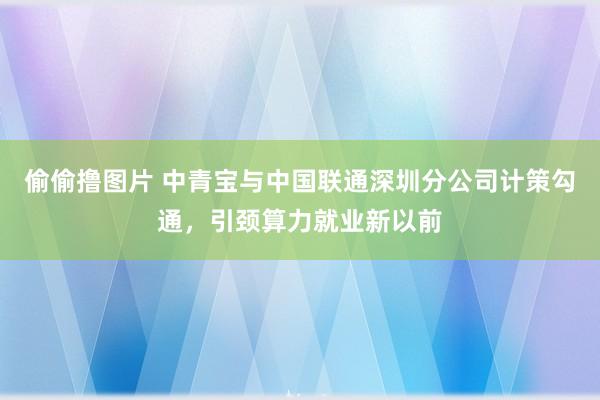 偷偷撸图片 中青宝与中国联通深圳分公司计策勾通，引颈算力就业新以前