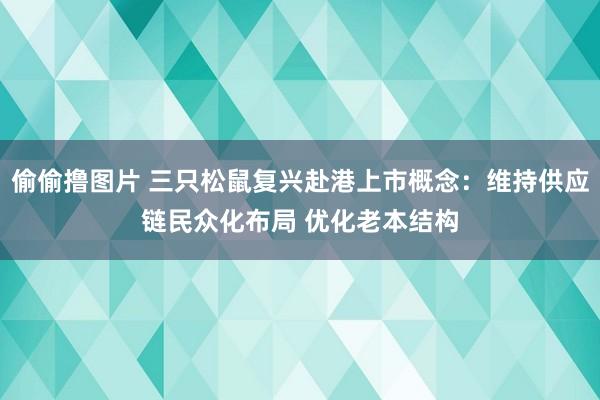 偷偷撸图片 三只松鼠复兴赴港上市概念：维持供应链民众化布局 优化老本结构