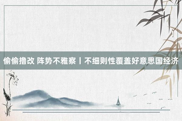 偷偷撸改 阵势不雅察丨不细则性覆盖好意思国经济