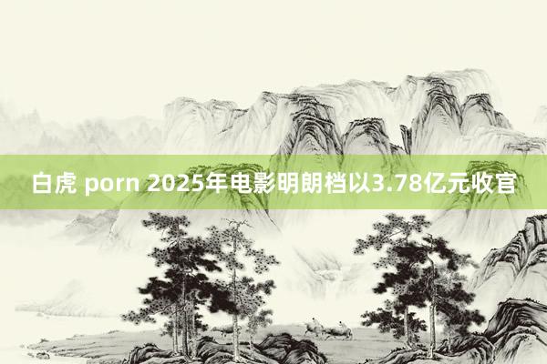 白虎 porn 2025年电影明朗档以3.78亿元收官