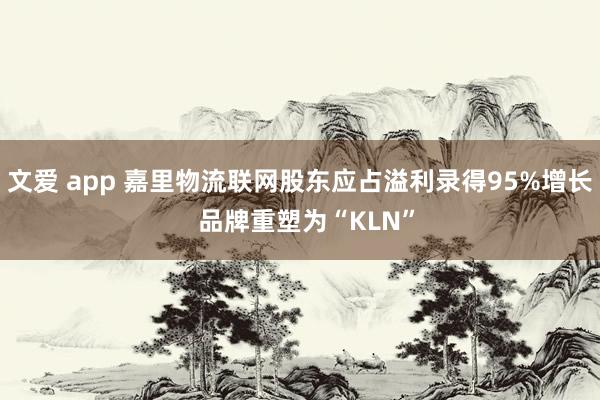 文爱 app 嘉里物流联网股东应占溢利录得95%增长  品牌重塑为“KLN”