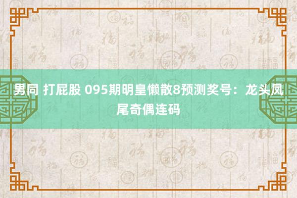 男同 打屁股 095期明皇懒散8预测奖号：龙头凤尾奇偶连码