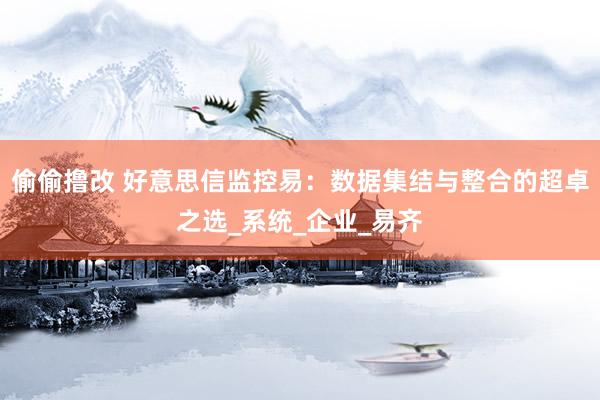 偷偷撸改 好意思信监控易：数据集结与整合的超卓之选_系统_企业_易齐