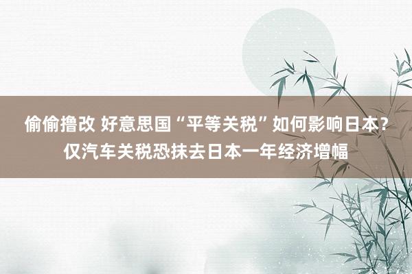 偷偷撸改 好意思国“平等关税”如何影响日本？仅汽车关税恐抹去日本一年经济增幅
