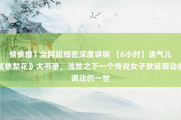 偷偷撸1 全网超细密深度讲明 【6小时】连气儿看完《铁梨花》大书册，浊世之下一个传说女子放诞调动的一世